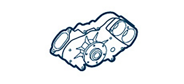 Water Pump, engine cooling - 012000352001 OE Germany - A3532003601, 3532003701, A3532003701